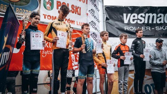 Michał Pawłowski z UKS „ZWOLEŃ-TEAM” zdobył 5 medali na torowych Mistrzostwach Polski