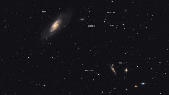 Gostyniński wątek astrofotograficzny #7 – odległe galaktyki w Gwiazdozbiorze Canes Venatici