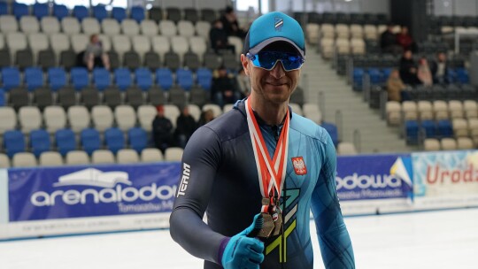 Łukasz Flejszer wyjeździł 3 złote medale Mistrzostw Polski w łyżwiarstwie szybkim