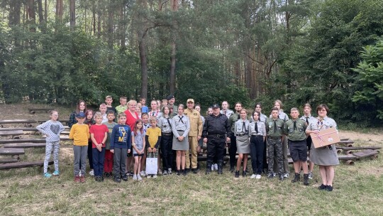 Wizytacja obozów harcerskich w powiecie gostynińskim