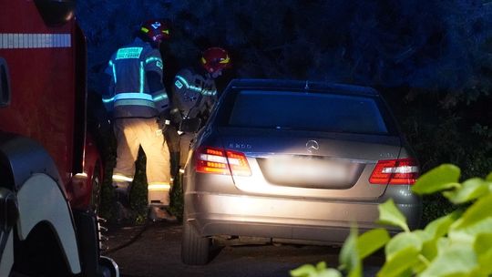 Nocny pożar samochodu na ul. Sadownika