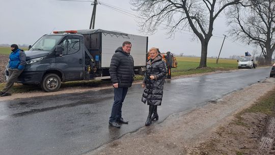 Rozpoczęto przebudowę dróg powiatowych Suserz-Rybie-Nowy Kamień-Lwówek