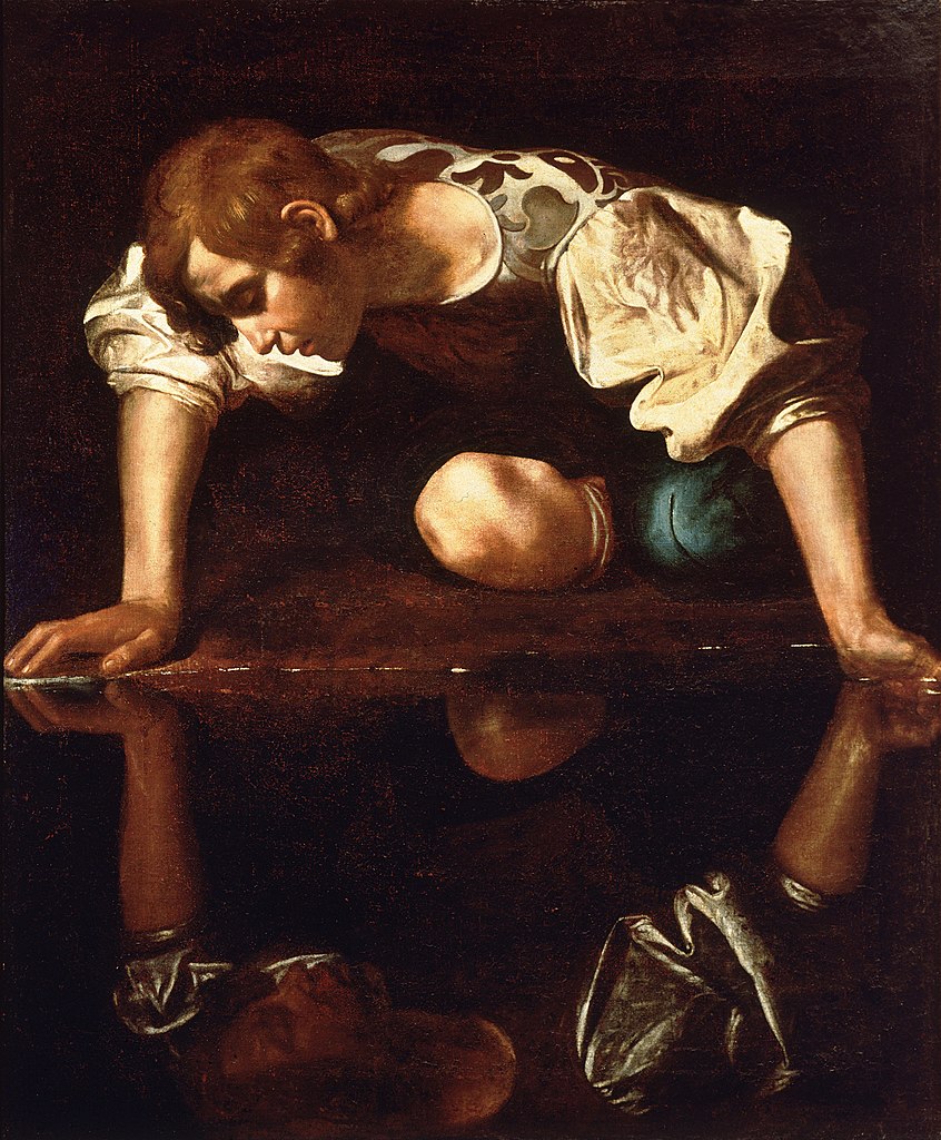 846px Narcissus Caravaggio 1594 96